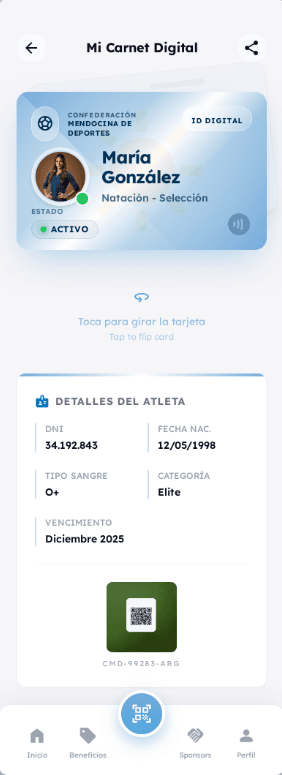Athlete Digital ID & Benefits